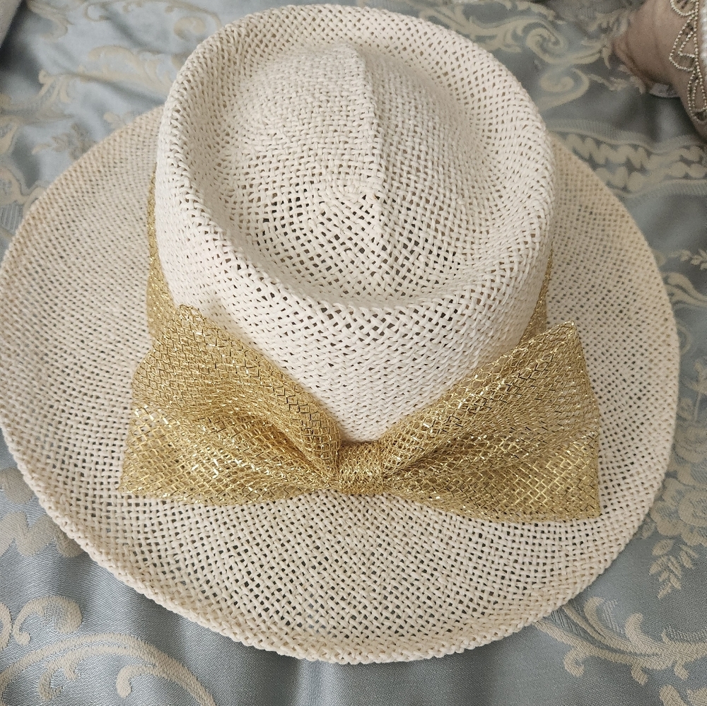 The Scala Collection Hat With Gold Bow - image 1
